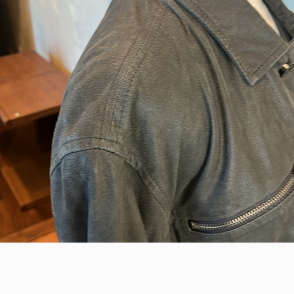 John Varvatos Black 100% Goat Skin Moro Style Jacket, size XL - Picture 4 of 7